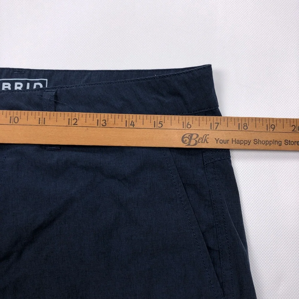 BKE Hybrid Shorts Mens 33 Navy Blue Standard Fit Quick Dry 10